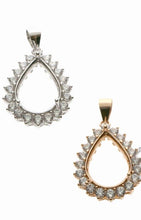 Load image into Gallery viewer, Tear Halo Pendant & Neclace