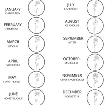 Load image into Gallery viewer, Birth Month Flower Necklace