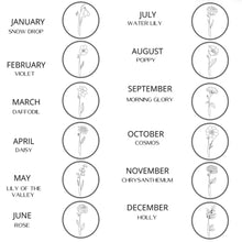 Load image into Gallery viewer, Birth Month Flower Necklace