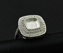 Load image into Gallery viewer, New Double Square Cushion - Sterling Silver