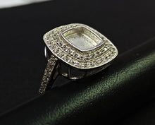 Load image into Gallery viewer, New Double Square Cushion - Sterling Silver