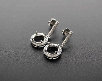 Drop Halo Earrings