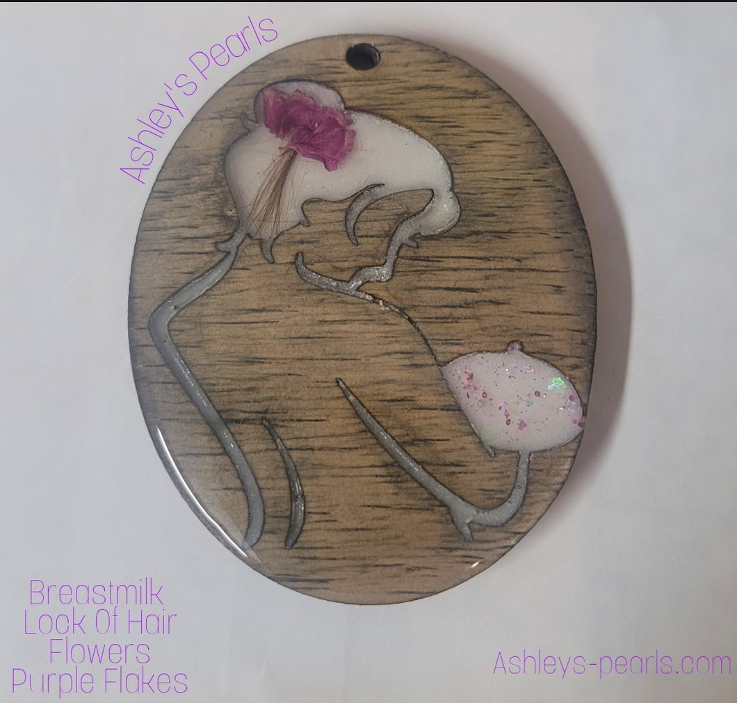 Mom & Baby Wood Keepsake